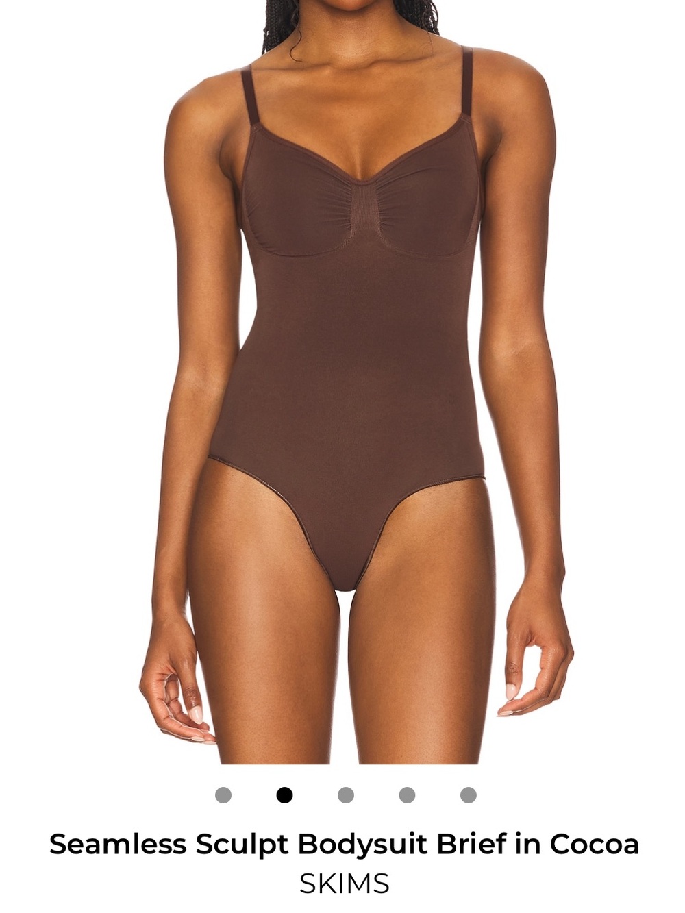 SKIMS seamless sculpt bodysuit brief in Cocoa